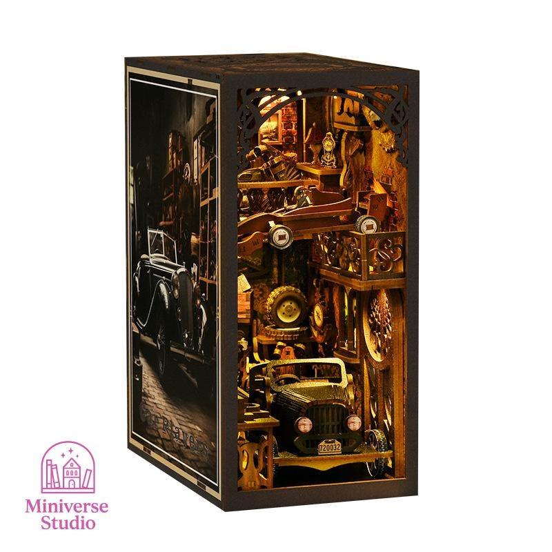 Book Nook: Kit DIY de Garaje Retro en Miniatura - Miniverse Studio - Miniverse Studio