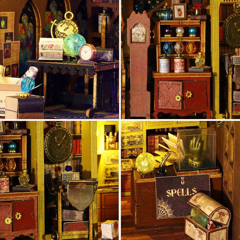 Kit Miniatura DIY – Casa Mágica – Diorama con Muebles, Luces LED y Detalles Encantados - Miniverse Studio