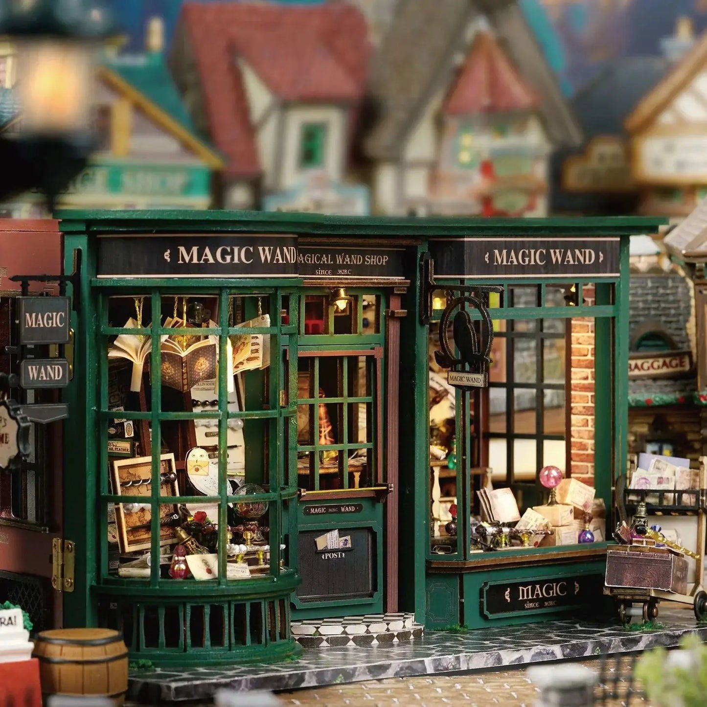 Miniature DIY Kit – Magical Wand Shop – Retro European-Style Cottage with Magical Elements