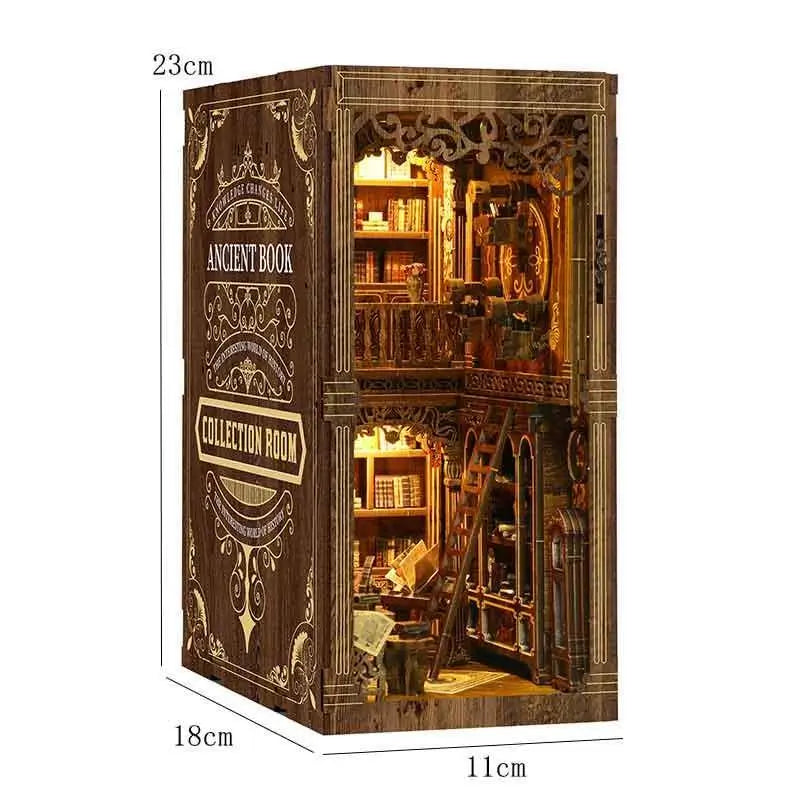 Book Nook DIY Kit – Miniature Antique Book Collection Room