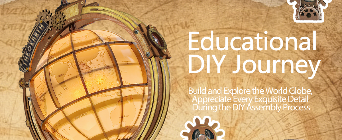Star Trail Globe educational DIY assembly process, exquisite mechanical detail