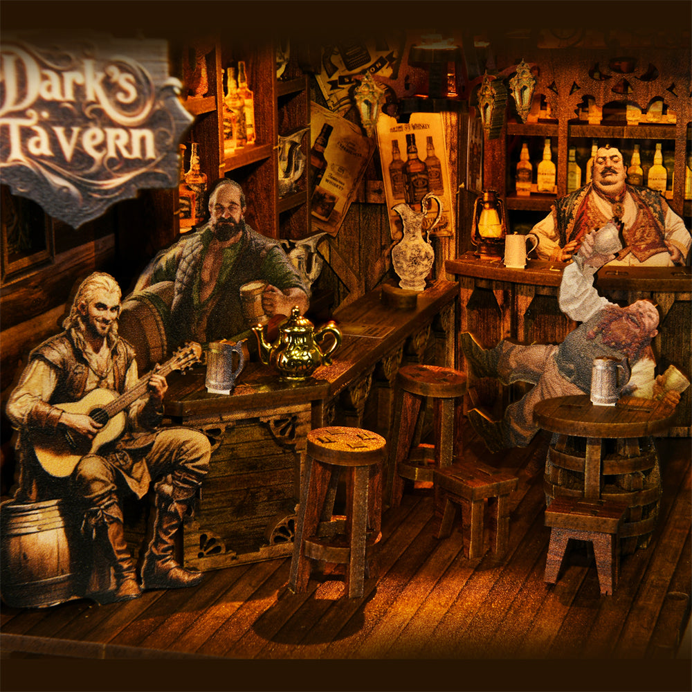 Detalle Book Nook Dark's Tavern Miniverse Studio®