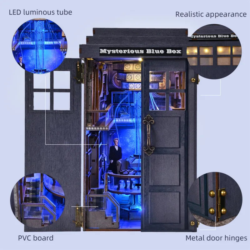 Book Nook DIY “Mysterious Blue Box” – Diorama del TARDIS para Fans de Doctor Who - Miniverse Studio