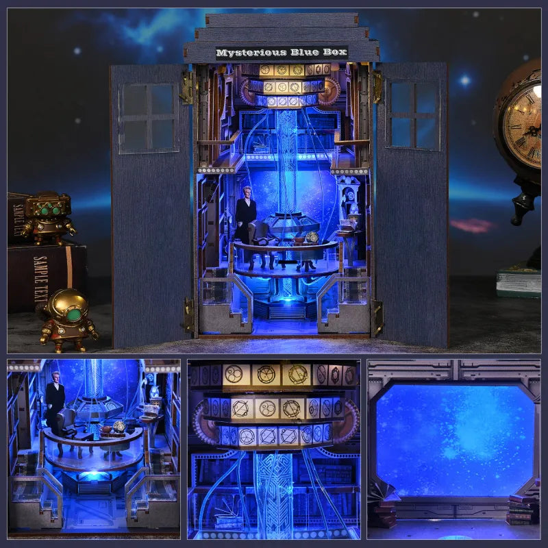 Book Nook DIY “Mysterious Blue Box” – Diorama del TARDIS para Fans de Doctor Who - Miniverse Studio