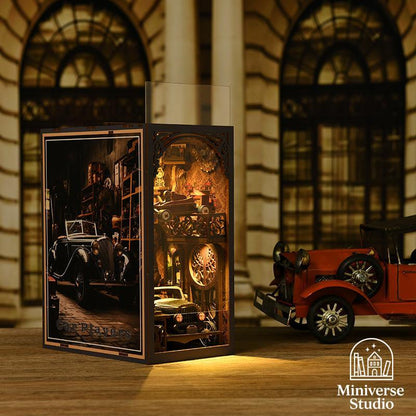 Book Nook: Kit DIY de Garaje Retro en Miniatura - Miniverse Studio - Miniverse Studio