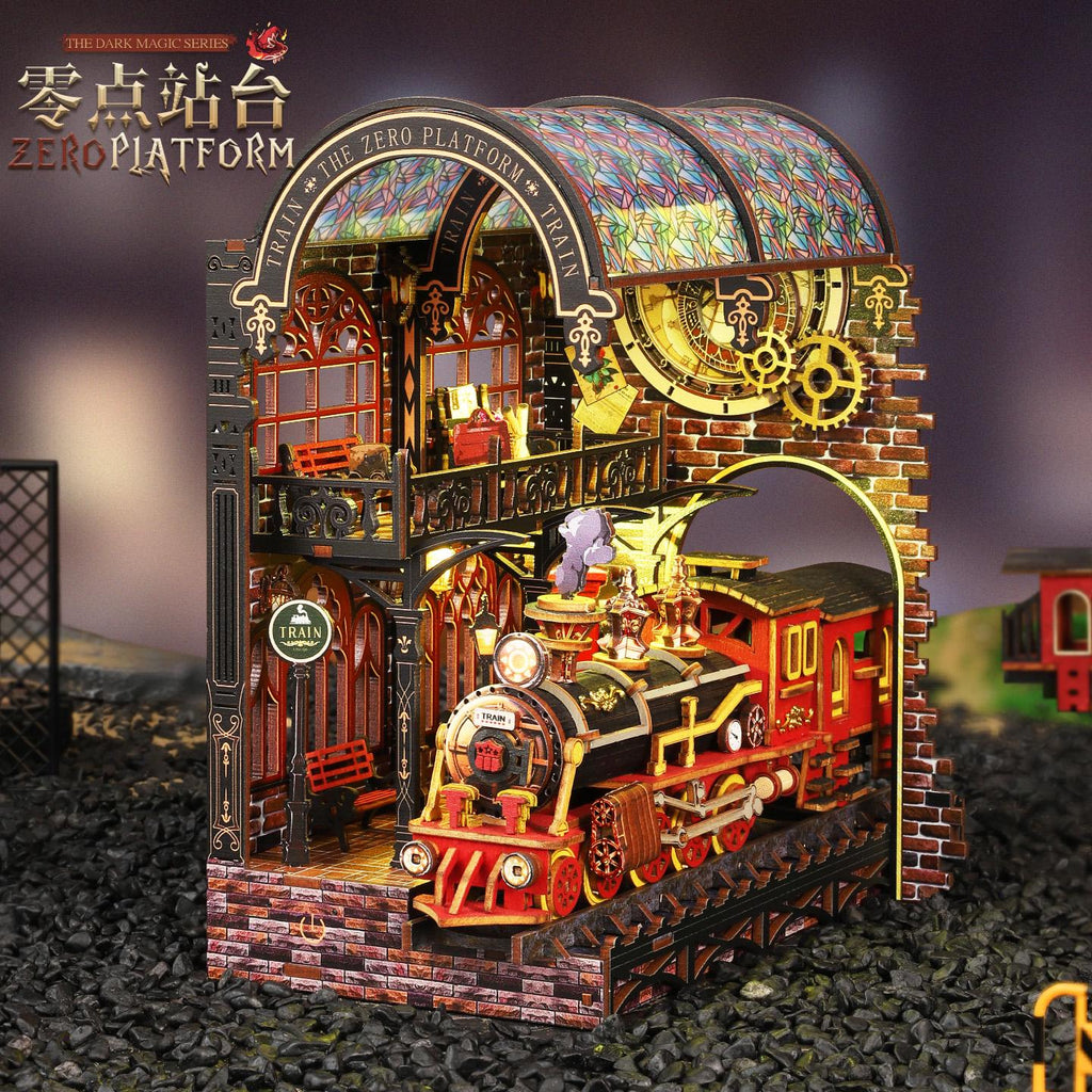 Book Nook Kit Magical 3D Wooden Puzzle Miniature Diorama DIY Craft gift with - Book Nook DIY Kit | Miniverse Studio