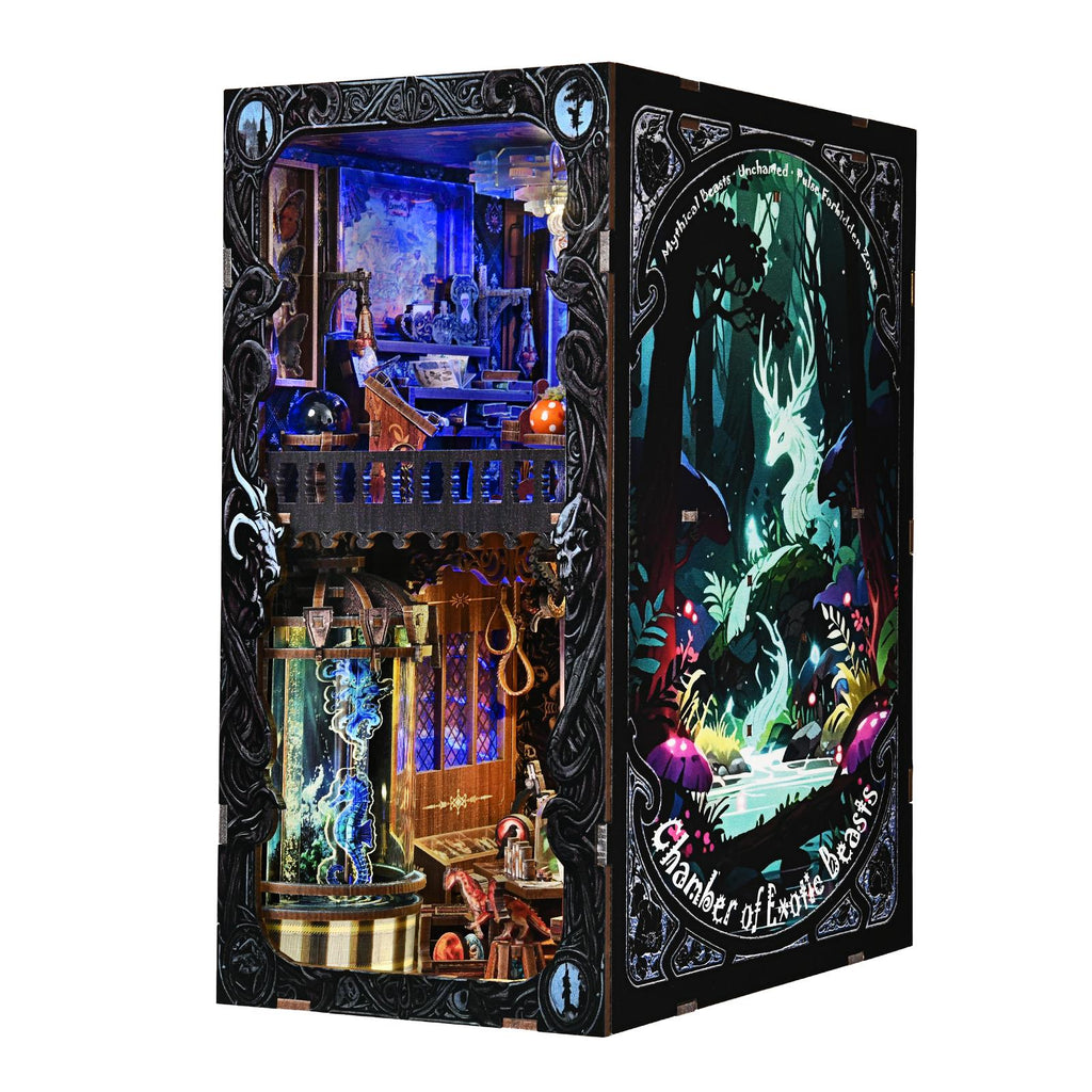 Gothic Fantasy Book Nook Kit (DIY) - The Collector’s Secret: Chamber of Exotic Beasts