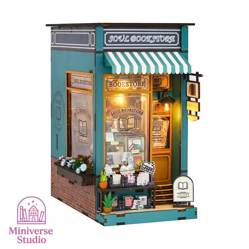 Book Nook DIY – 3D Library with LED Light