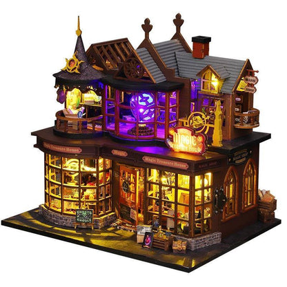 Kit Miniatura DIY – Casa Mágica – Diorama con Muebles, Luces LED y Detalles Encantados - Miniverse Studio