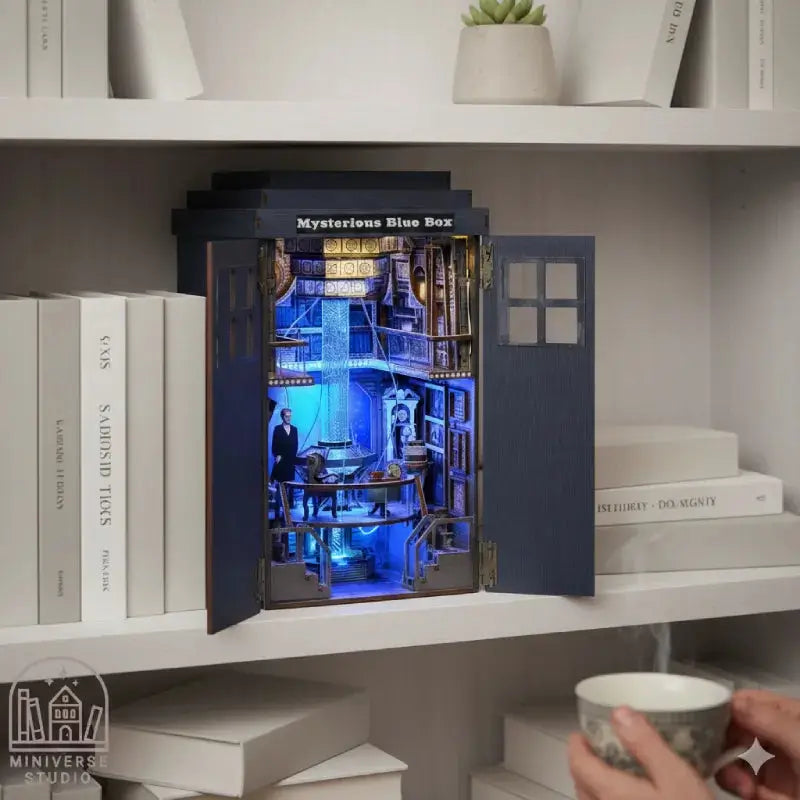 Book Nook DIY “Mysterious Blue Box” – TARDIS Diorama for Doctor Who Fans