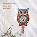 Owl Wall Clock Kit | DIY 3D Wooden Puzzle with Pendulum - product photo