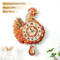 Rooster Wall Clock Kit | DIY 3D Wooden Puzzle with Pendulum - product photo