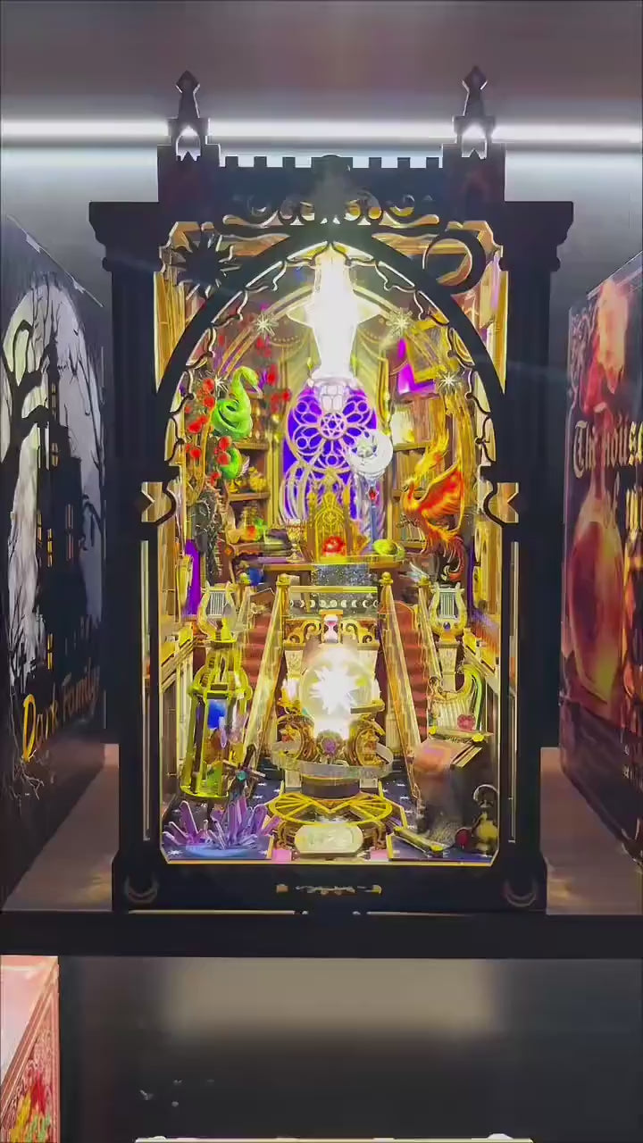 Mystic Zodiac Book Nook with LED | DIY Kit 12 Constellations | Decorative Miniature Unassembled | Handmade Astrology Gift