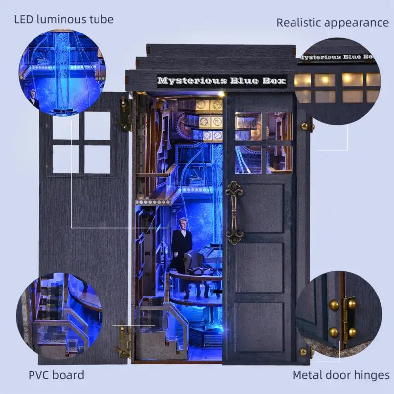 Book Nook DIY “Mysterious Blue Box” – TARDIS Diorama for Doctor Who Fans