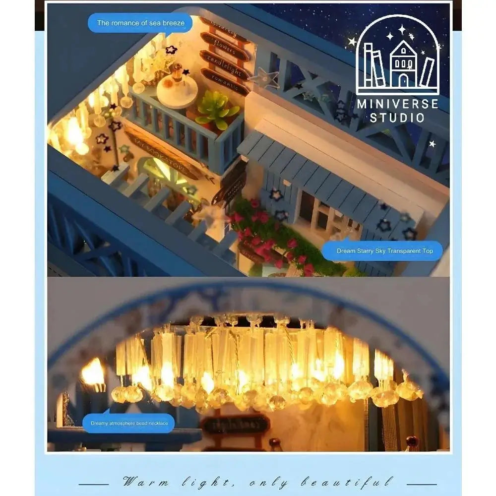 Book Nook DIY – Cozy Fishing Village with LED Light and Handcrafted Design