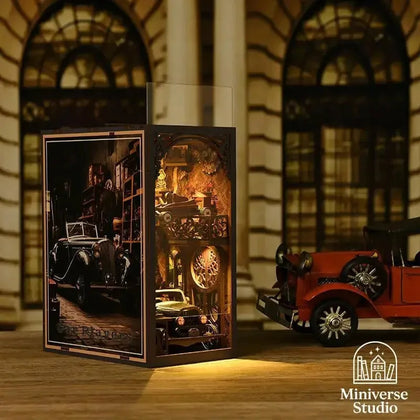 Book Nook Kit DIY de Garaje Retro en Miniatura - Miniverse Studio - Book Nook DIY Kit | Miniverse Studio